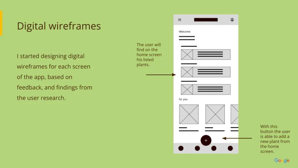 Plant Buddy Wireframes