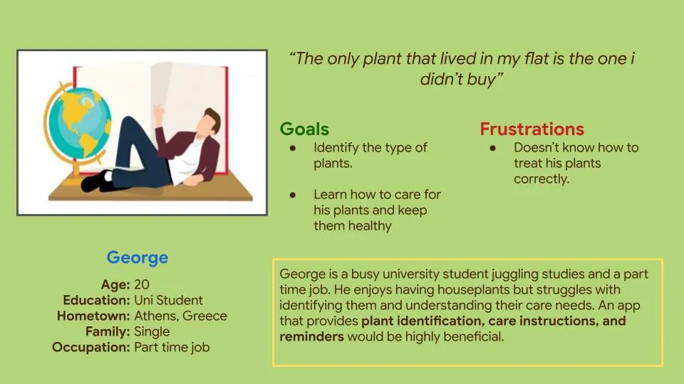 Plant Buddy Personas